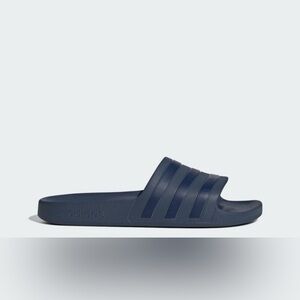 Adidas Unisex Adilette Aqua Slides Casual Slip-On Sandals Navy Blue - 6M/7W